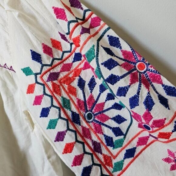 NWT FAT FACE UK BOHO EMBROIDERED TOP SIZE 12/ L & 14 /XL - Picture 9 of 16